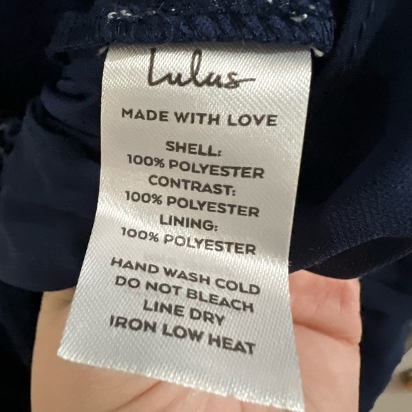 Lulu’s Awaken My Love Navy Blue Long Sleeve Lace Maxi Dress - Size S - Picture 10 of 10